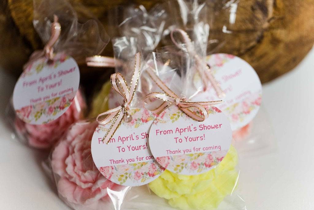 10 Flower soap party favors peonies roses birthday bridal shower baby